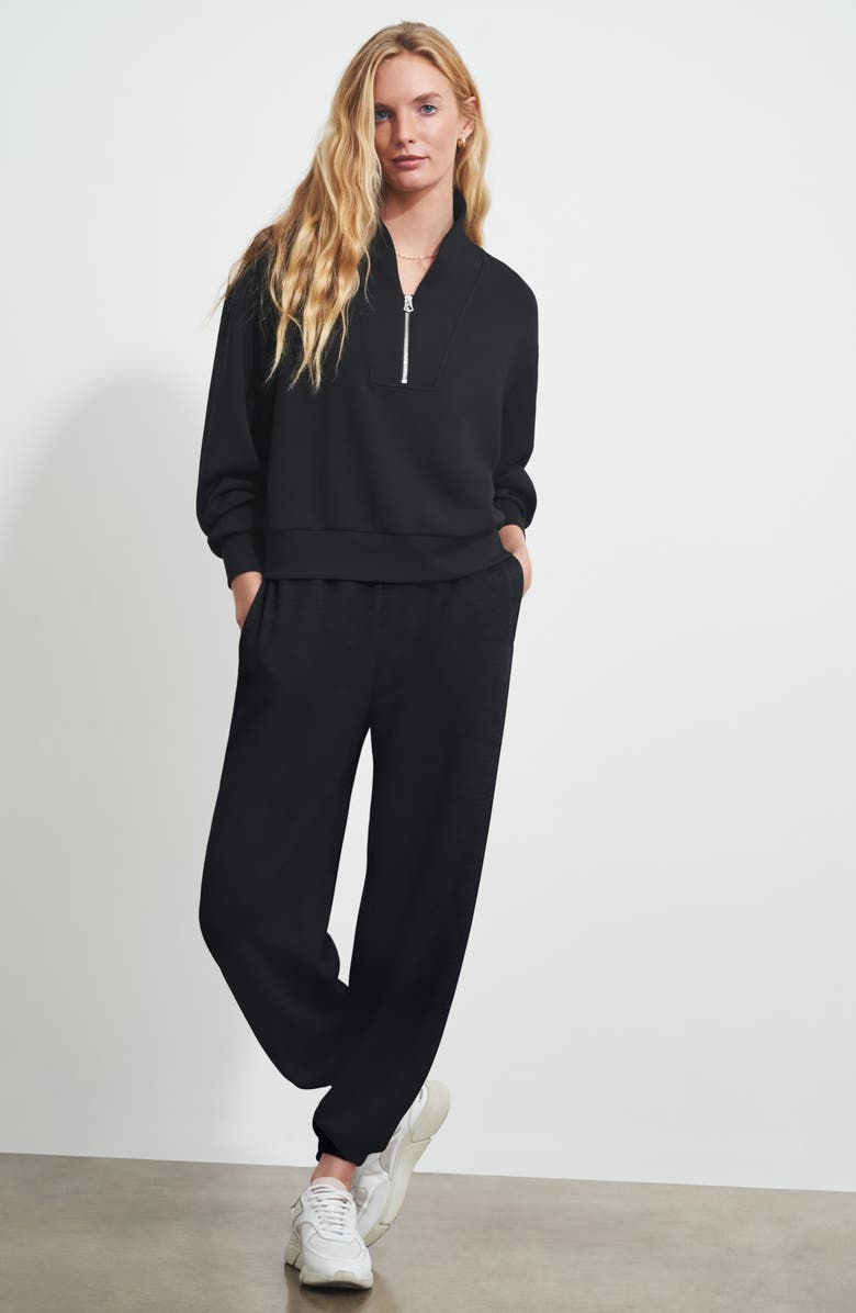 Varley Davidson Woven Sweatshirt, Alternate, color, Black