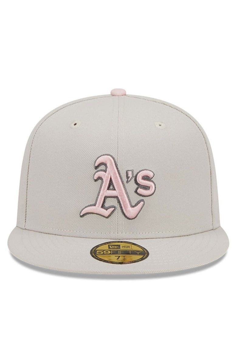 New Era Men's New Era  Khaki Oakland Athletics 2023 Mother's Day On-Field 59FIFTY Fitted Hat, Alternate, color, 