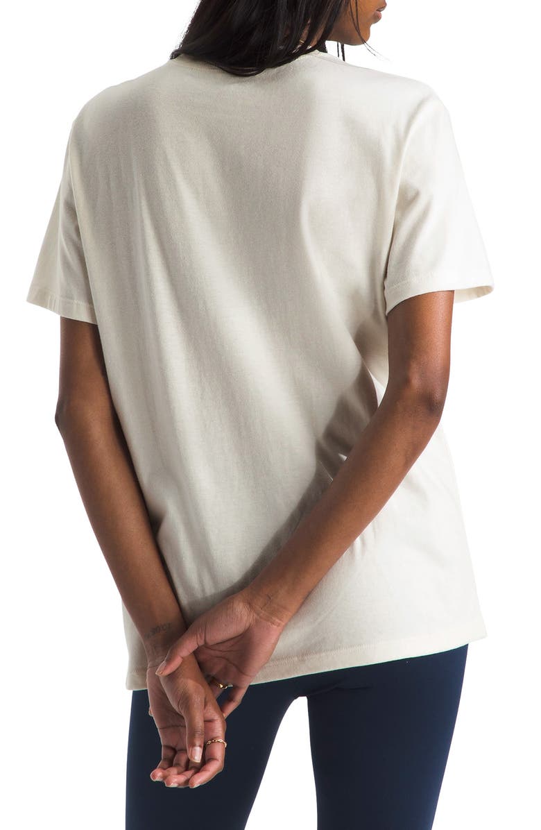 The North Face Evolution Simple Dome Relaxed Crop Cotton T-Shirt, Alternate, color, White Dune