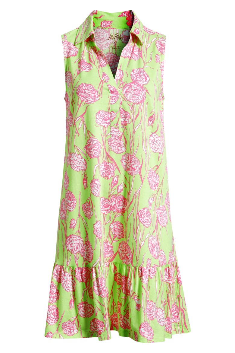Riegan Floral Print Sleeveless Dress, Alternate, color, PISTACHIO MACARON ALINA