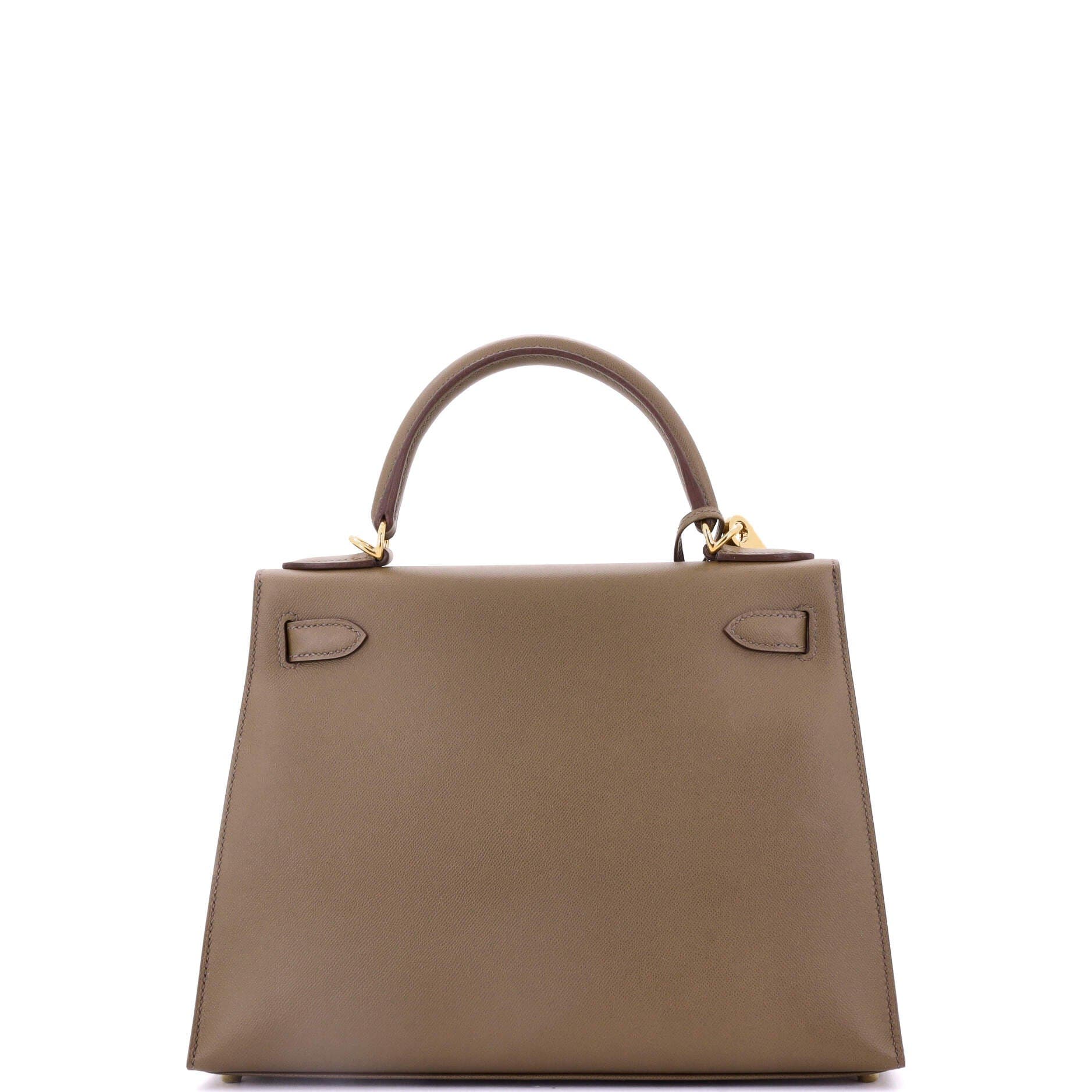 Pre-Owned Hermes Kelly Handbag Brown Madame with Gold Hardware 28, Alternate, color, Toundra