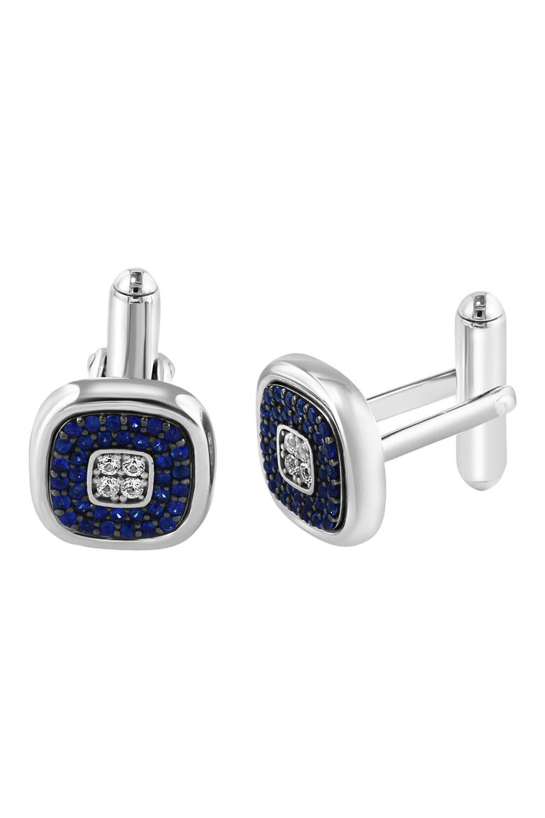 Sapphire Cuff Links, Main, color, BLUE