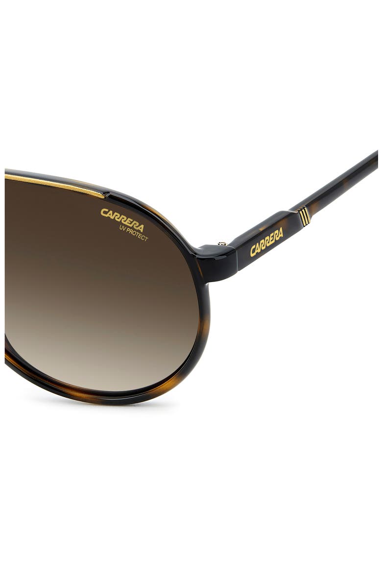 Champion 62mm Oversize Gradient Pilot Sunglasses, Alternate, color, BROWN HAVANA/ BROWN SF