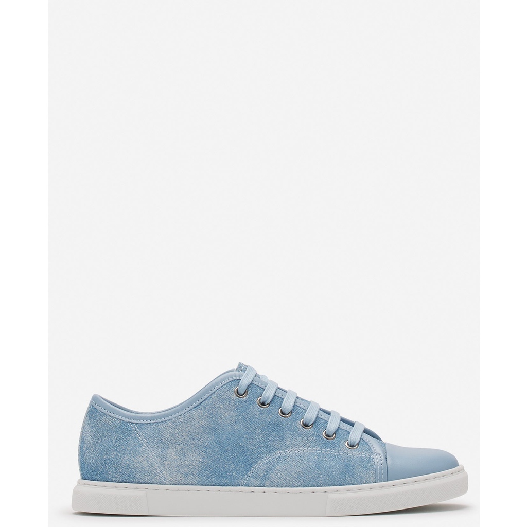 Lanvin Dbb1 Sneakers In Faded Denim For Women In Denim Blue