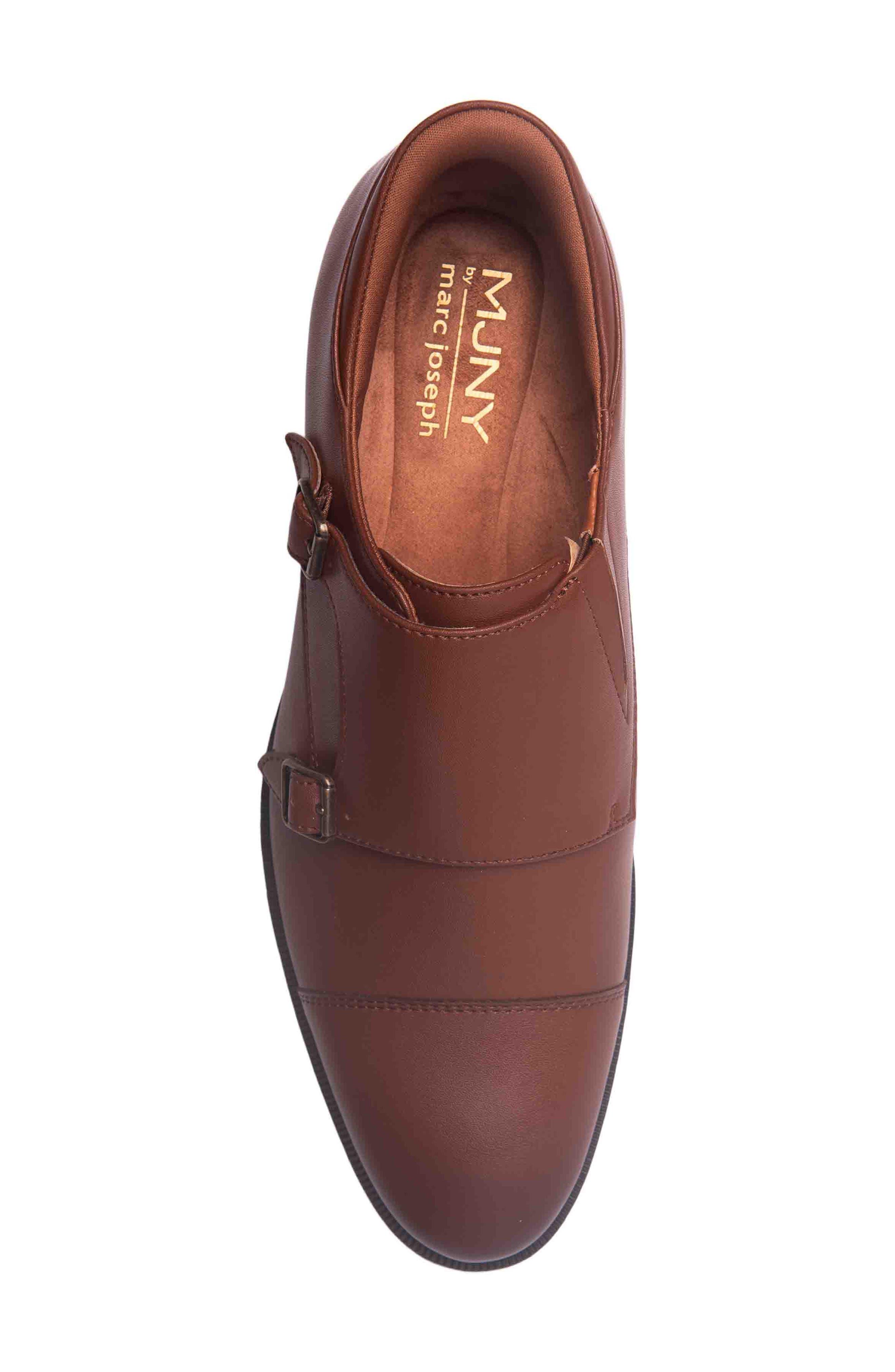 Olive Street Double Monk Dress Oxford, Alternate, color, COGNAC