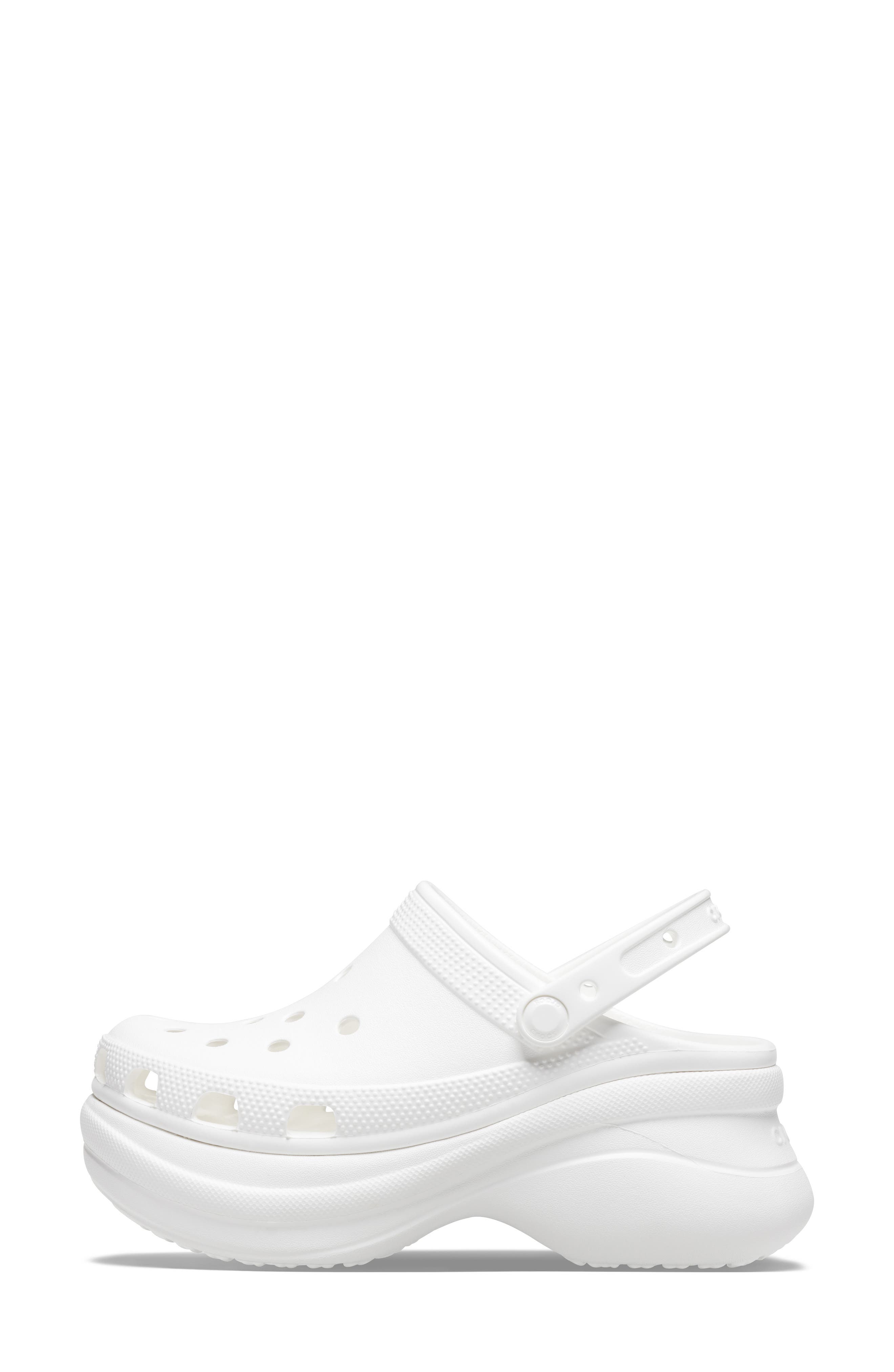 Classic Bae Platform Clog, Alternate, color, WHITE