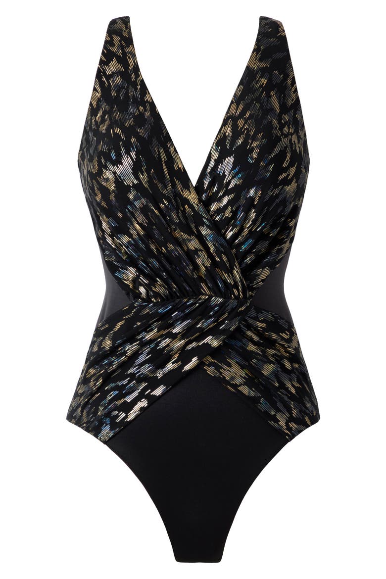 Sparkle Plenty Ibiza One-Piece Swimsuit, Alternate, color, BLACK MULTI