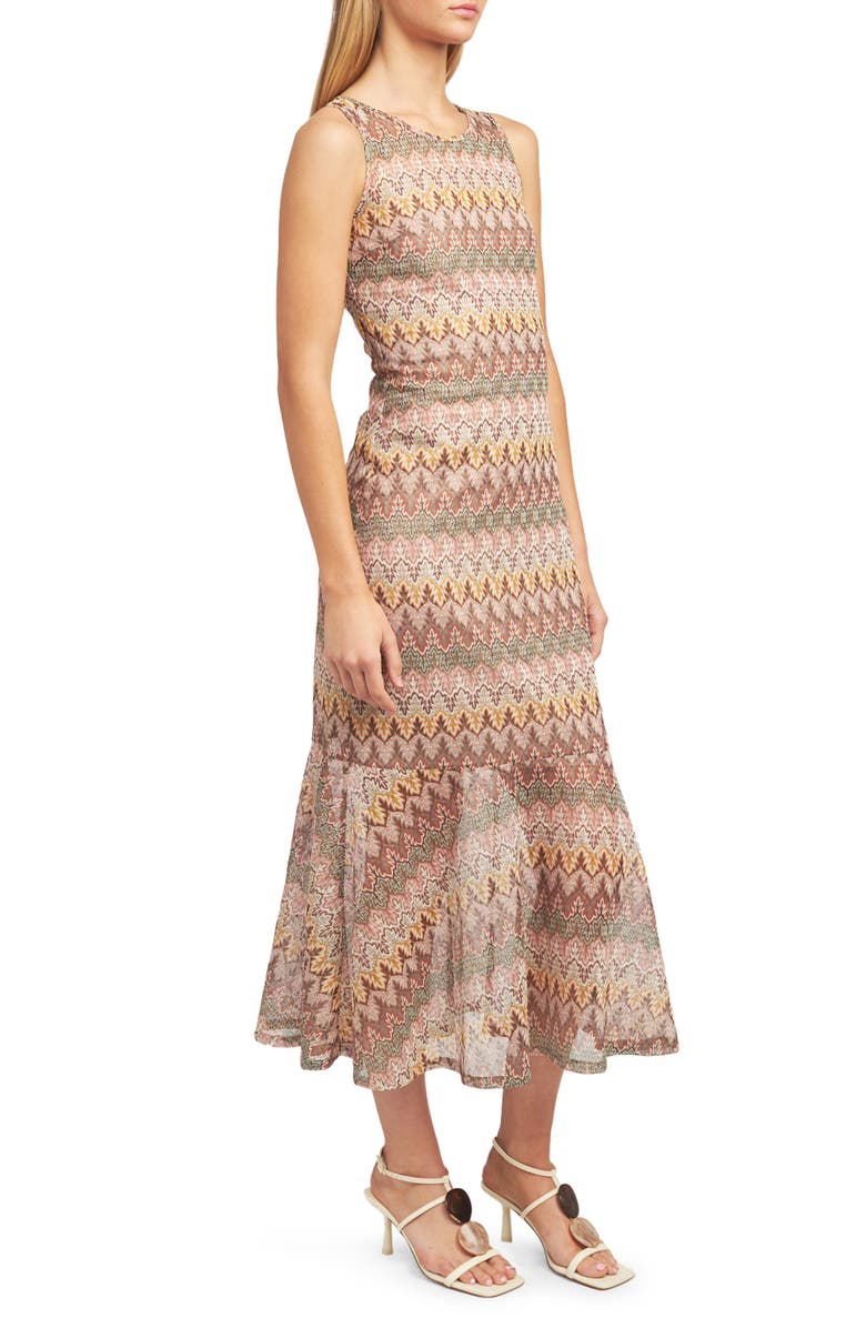 En Saison Joanne Chevron Sleeveless Maxi Dress, Alternate, color, 