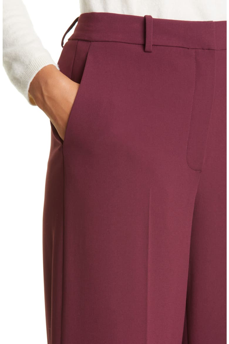 Women's Relax Straight Leg Trousers, Alternate, color, BURGUNDY