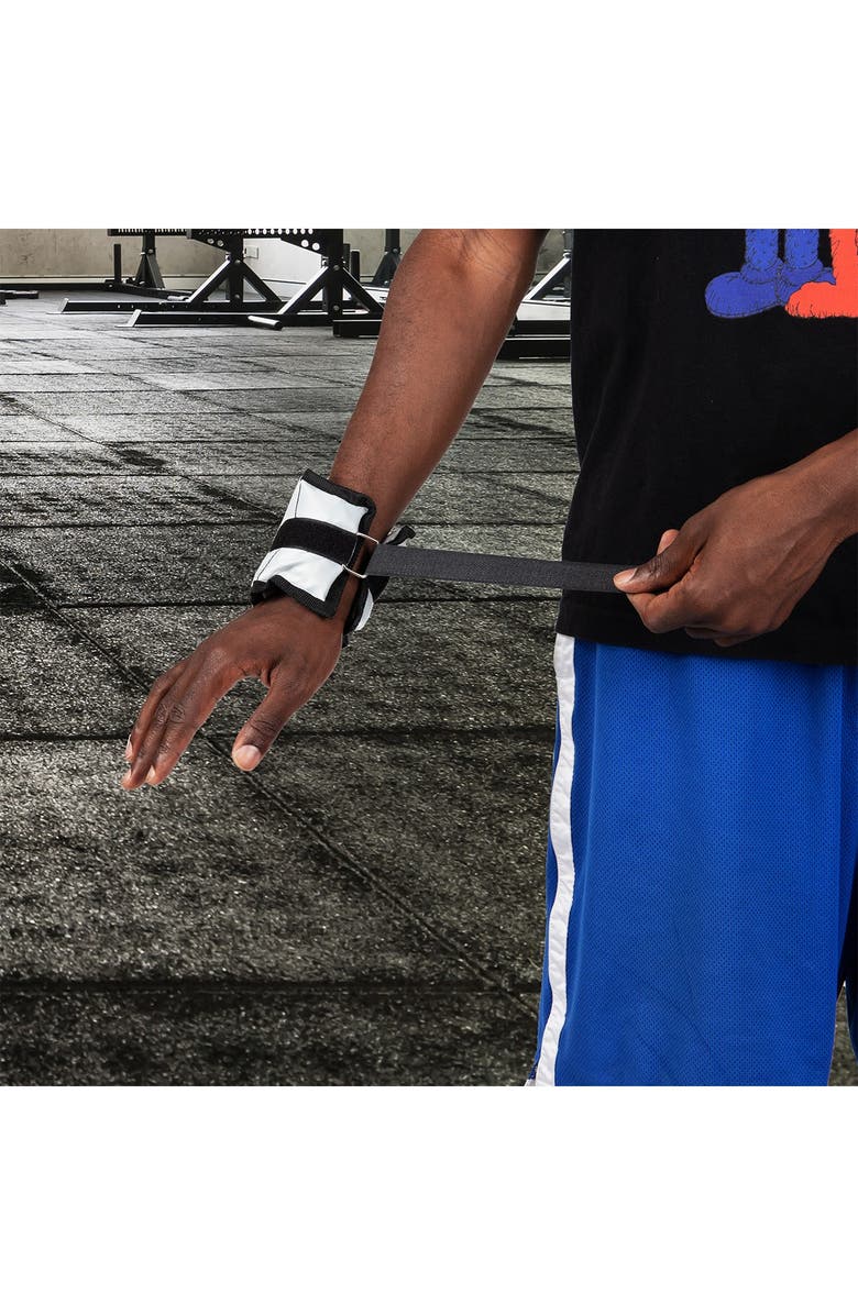 MIND READER 1lb Adjustable Ankle & Wrist Weights, Alternate, color,