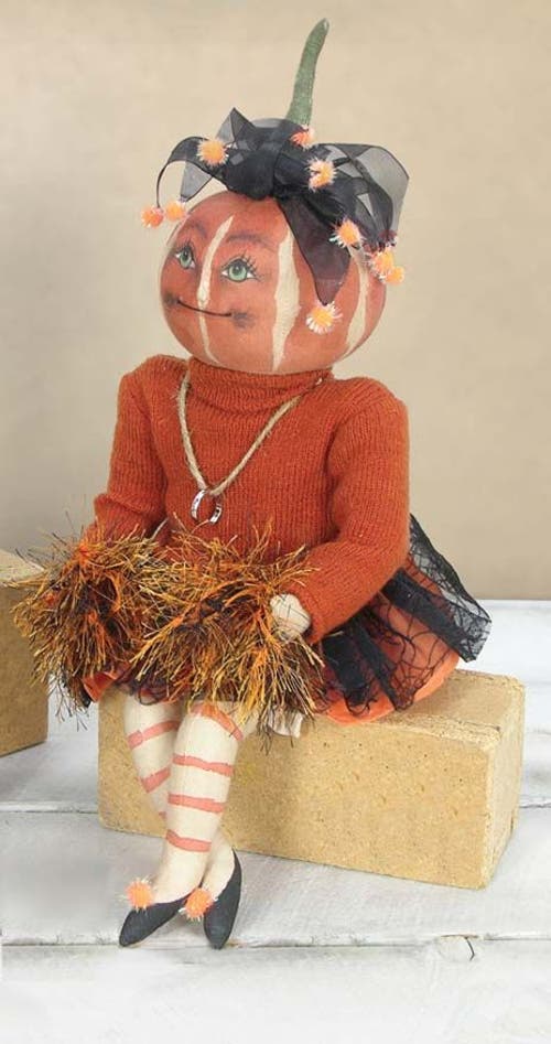 Gallerie Ii Lucille Joe Spencer Gathered Traditions Halloween Art Doll Figure In Multi