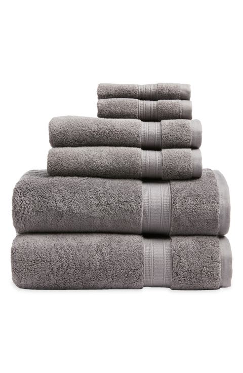6-Piece Zero Twist Bath Towel Set