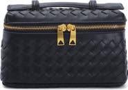 Adornia Black Woven Top Handle Bag