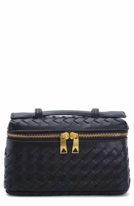 Adornia Black Woven Top Handle Bag