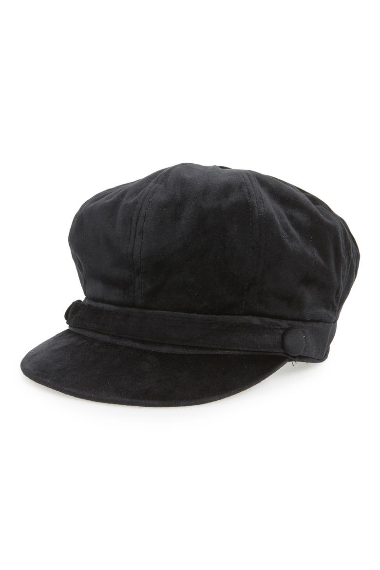 Newsboy Cap, Main, color, BLACK