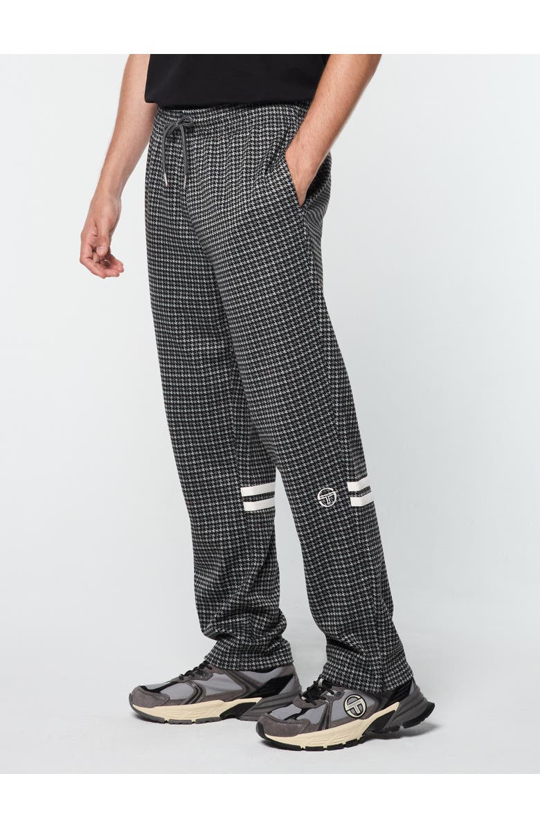 Sergio Tacchini Dallas Houndstooth Track Pant, Alternate, color, Black Beauty