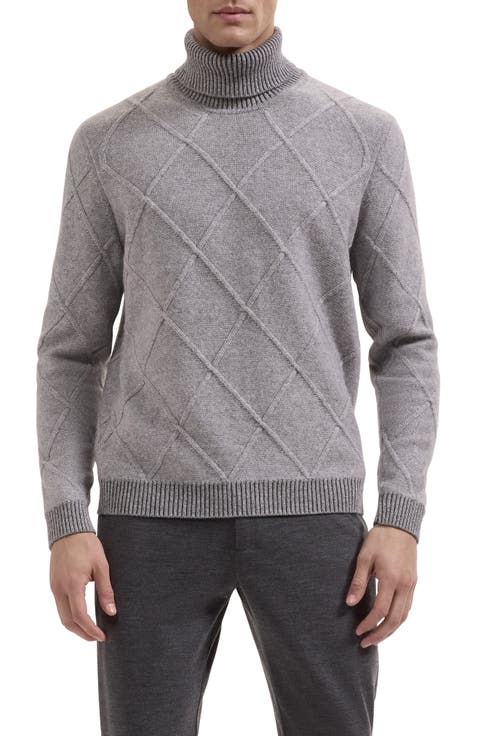 Diamond Turtleneck Sweater