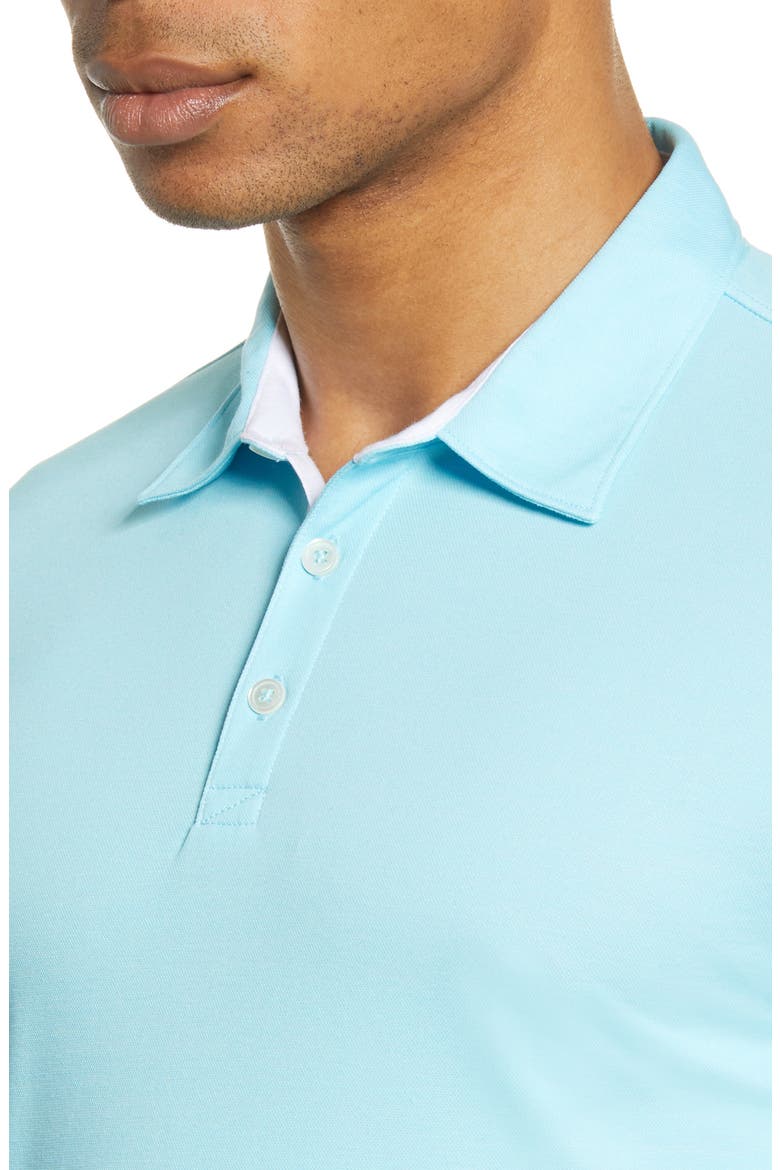 Caldwell Piqué Regular Fit Polo, Alternate, color, TURQUOISE
