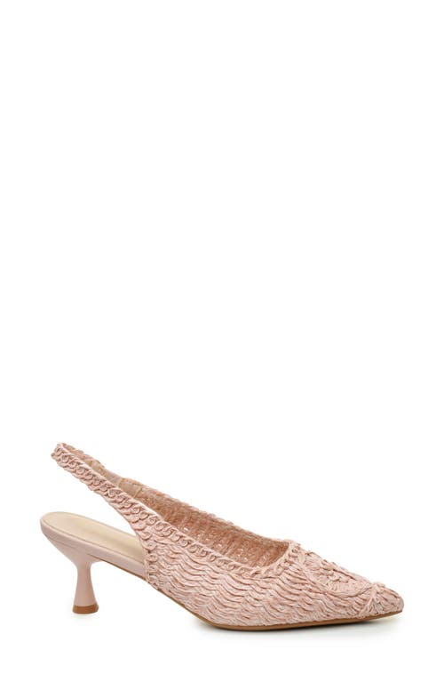 NICOLE MILLER NICOLE MILLER WOVEN RAFFIA SLINGBACK PUMP