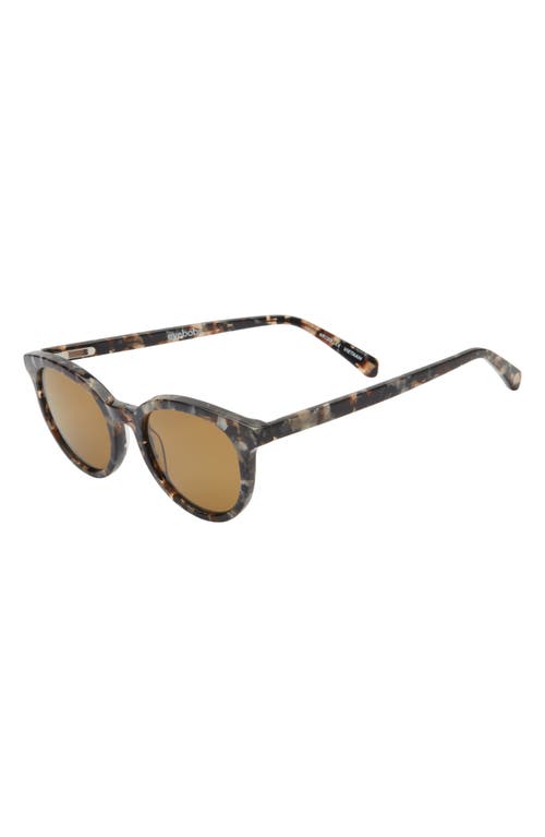 Eyebobs Rush Hour 48mm Small Round Polarized Reader Sunglasses In Brown