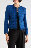 L'AGENCE Angelina Check Tweed Jacket