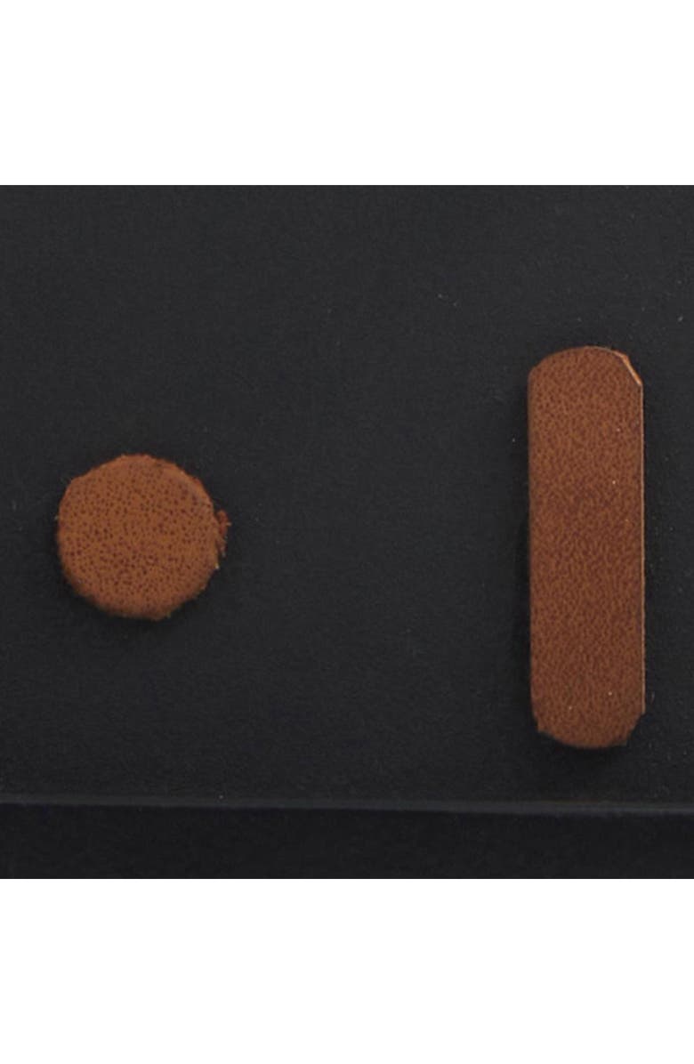 VIVIAN LUNE HOME Modern Black Metal Clock, Alternate, color, Black