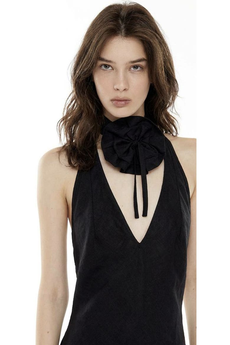 Fran Belt Dress, Alternate, color, Black