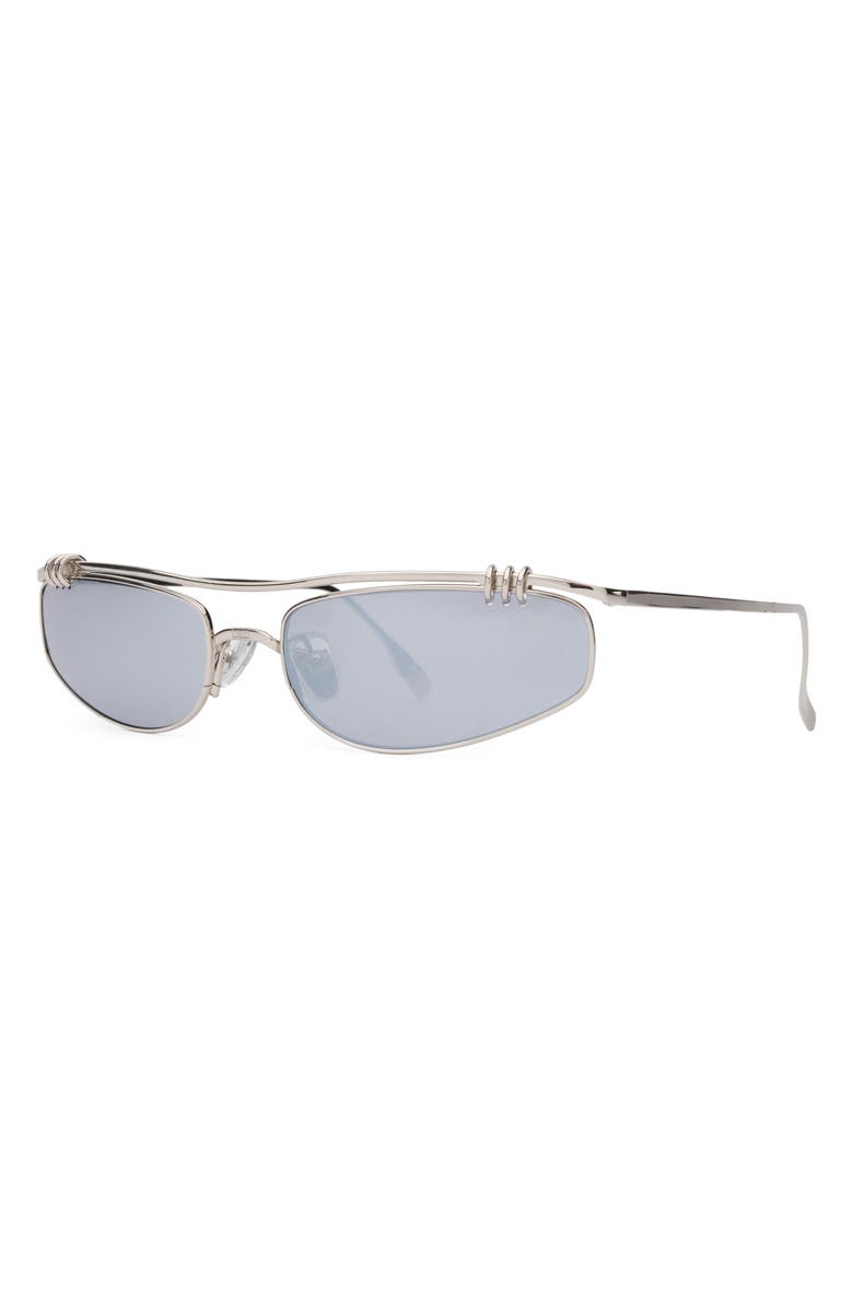 DEZI Linked Up Sunglasses, Alternate, color, Linked Up Silver Flash