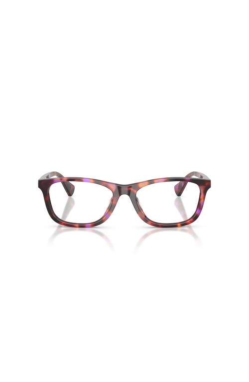 Ralph 53mm Rectangle Optical Glasses In Brown