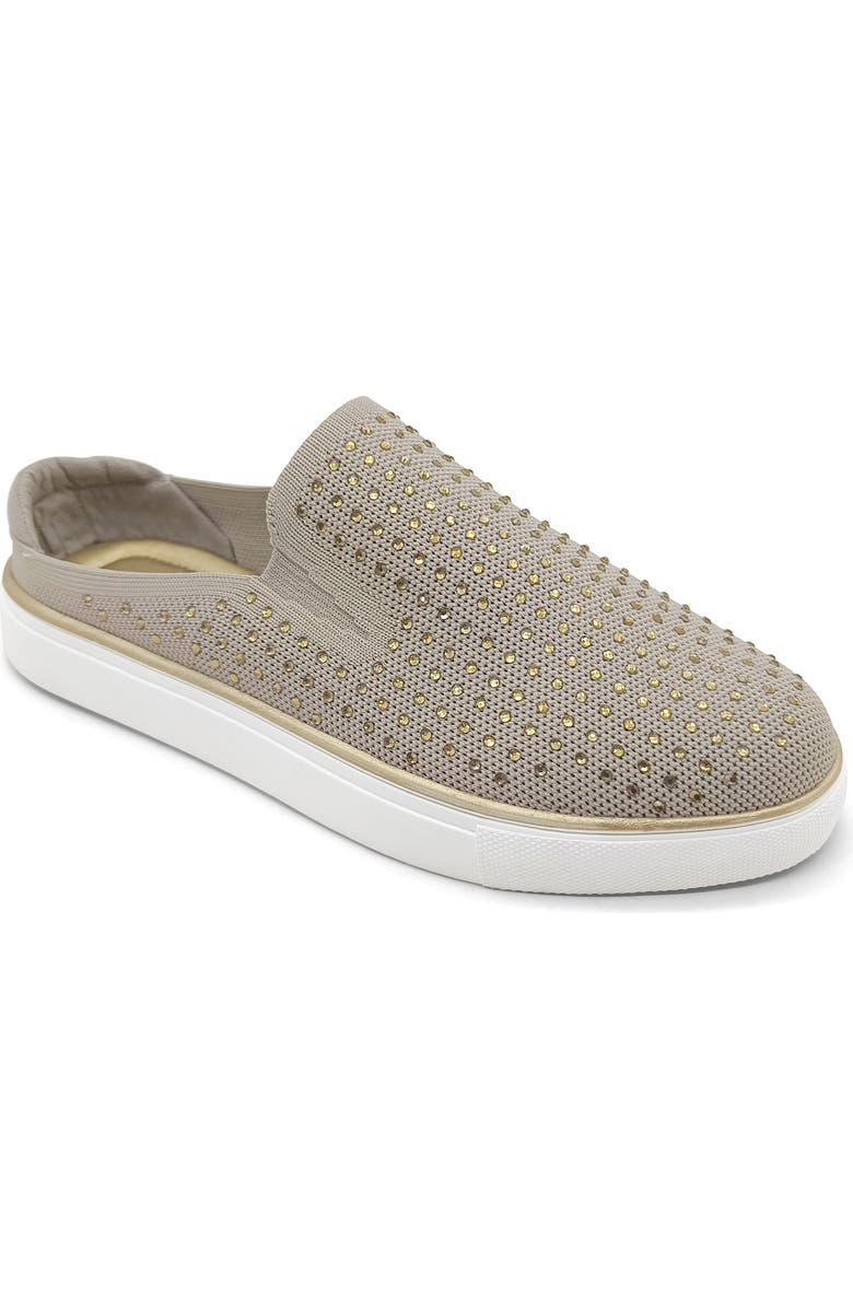 Reaction Kenneth Cole Bonnie Rhinestone Mule Sneaker, Main, color, Irish Cream Knit