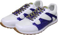 CUCE Women's Cuce  White Los Angeles Rams Glitter Sneakers