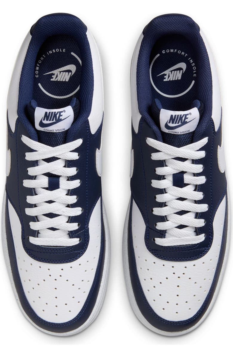 Nike Court Vision Low Sneaker, Alternate, color, 400 Midnight Navy/White