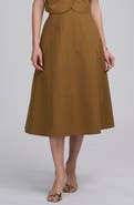ELLE Collection Elegant High-Waist Midi Skirt