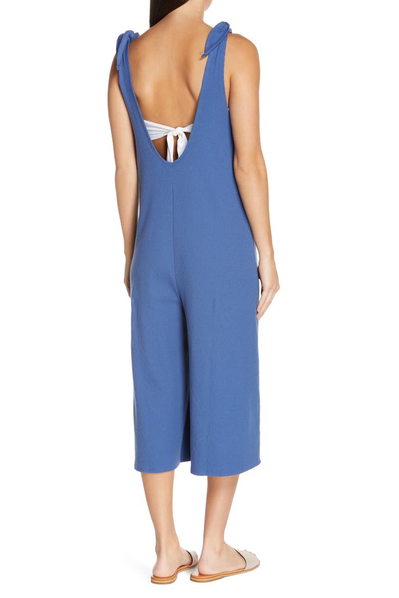 Rib Cover Up Jumpsuit, Alternate, color, BLUE CANAL