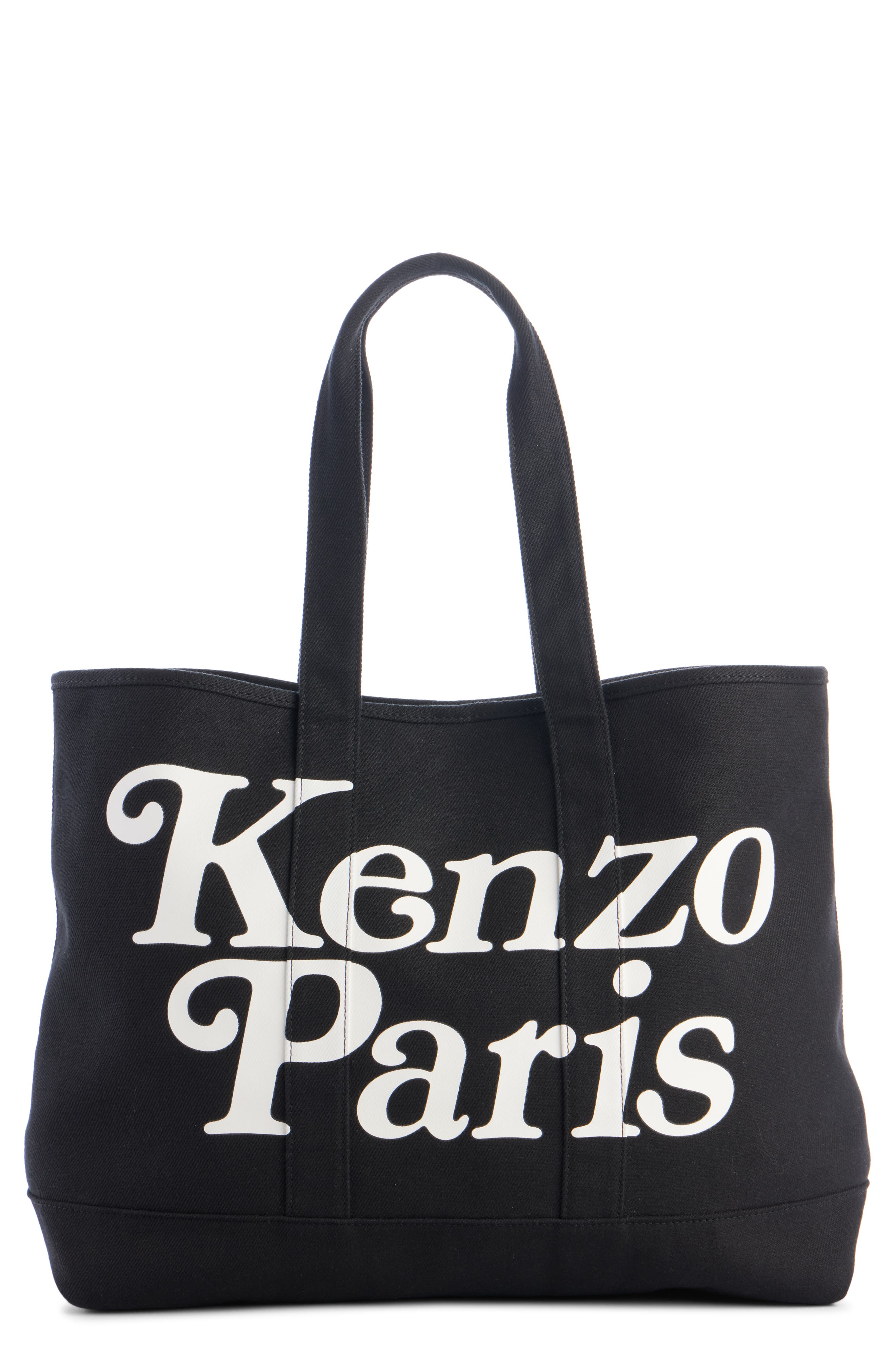 KENZO Large Verdy Logo Cotton Canvas Tote, Main, color, 
