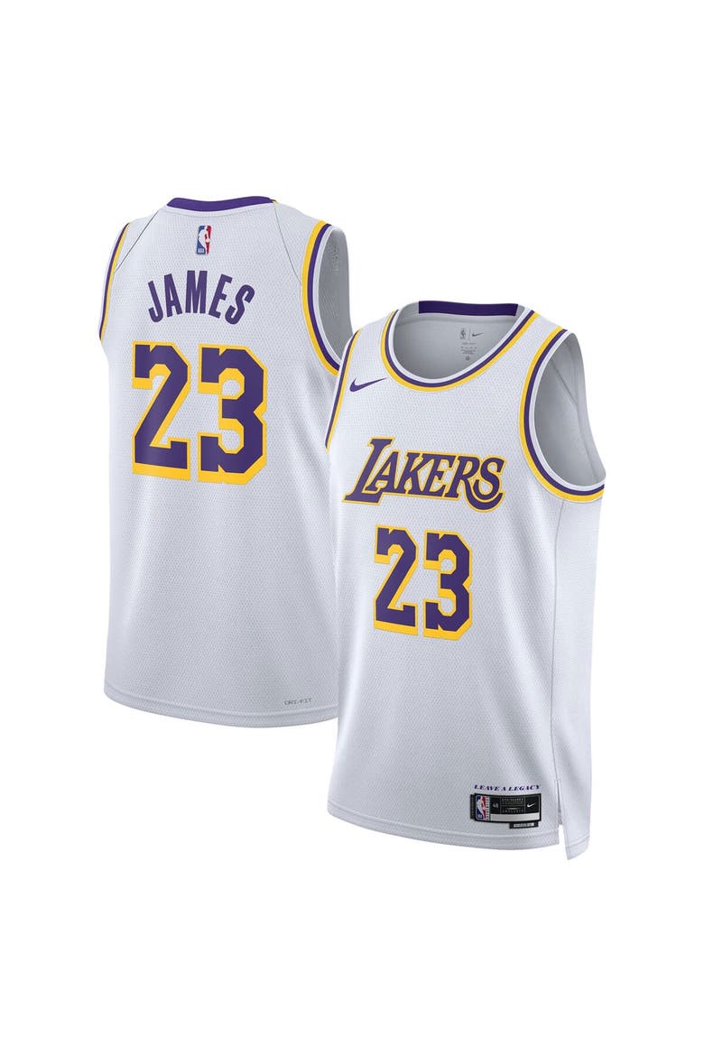 Unisex Nike LeBron James White Los Angeles Lakers Swingman Jersey - Association Edition, Main, color, White