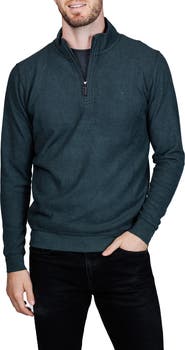 TailorByrd Quarter Zip Cozy Knit Pullover