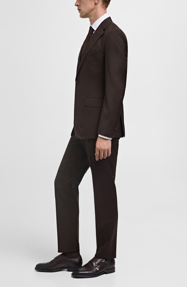 MANGO Slim Fit Virgin Wool Suit Pants, Alternate, color, 