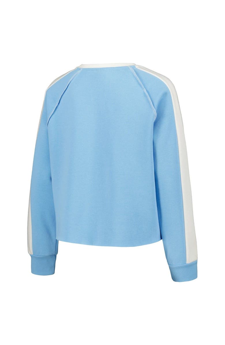 GAMEDAY COUTURE Women's Gameday Couture Carolina Blue North Carolina Tar Heels Blindside Raglan Cropped Pullover Sweatshirt, Alternate, color, Light Blue