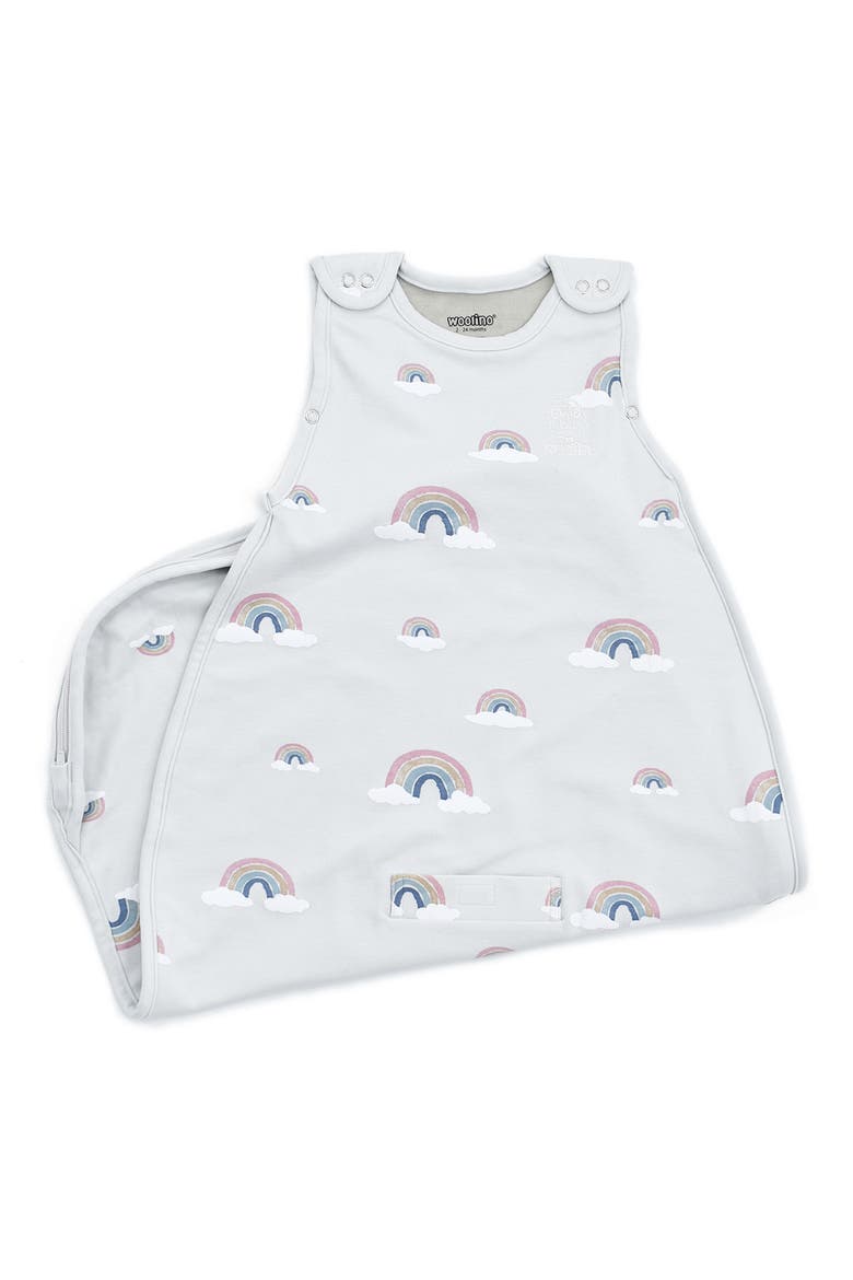 4 Season Ultimate Organic Cotton & Merino Wool Wearable Blanket, Alternate, color, RAINBOW