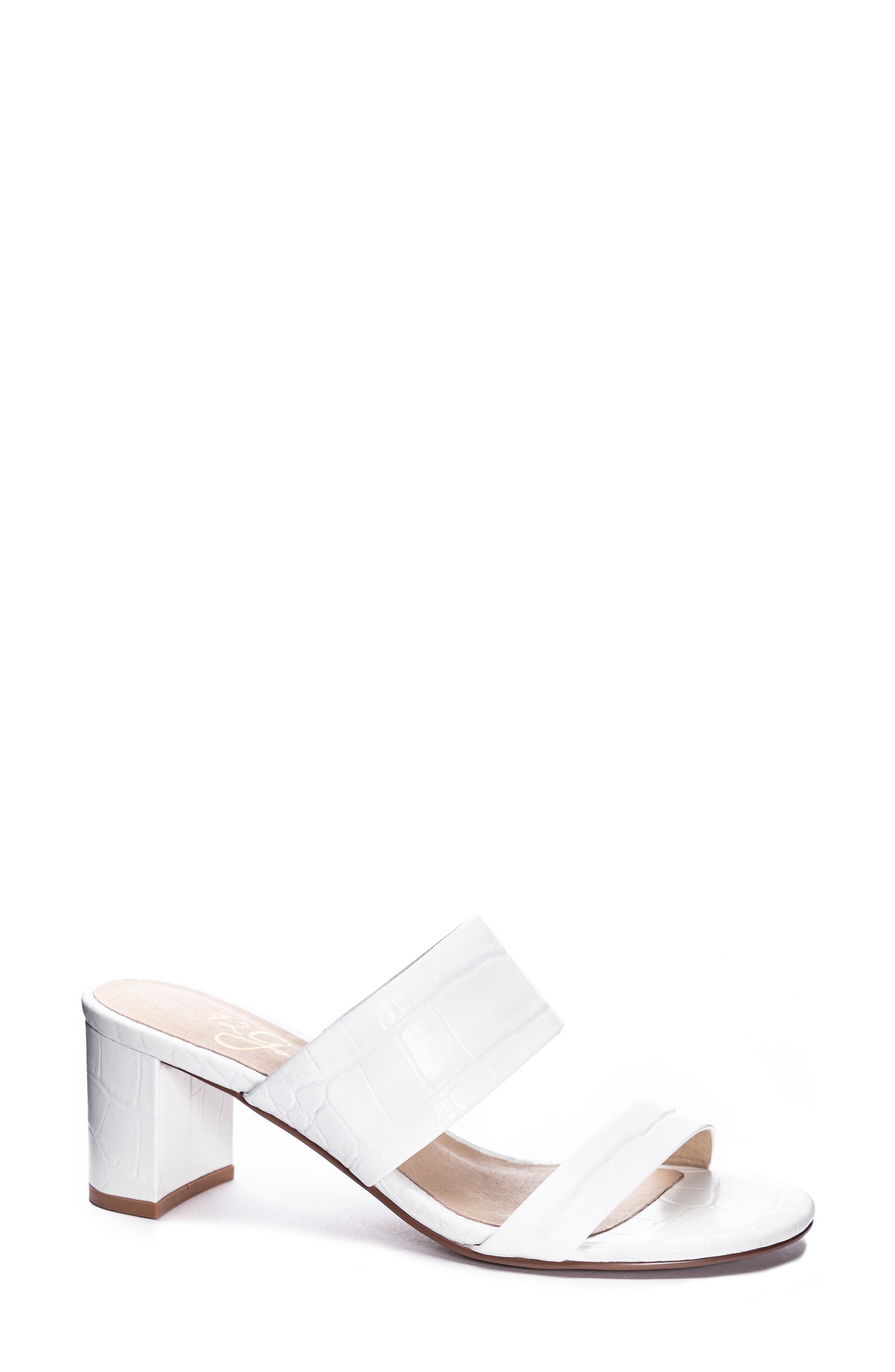 Liya Slide Sandal, Main, color, WHITE