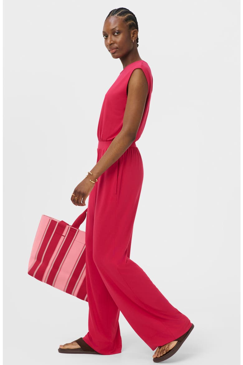 Grown-On Sleeve Jumpsuit, Alternate, color, CRIMSON RED