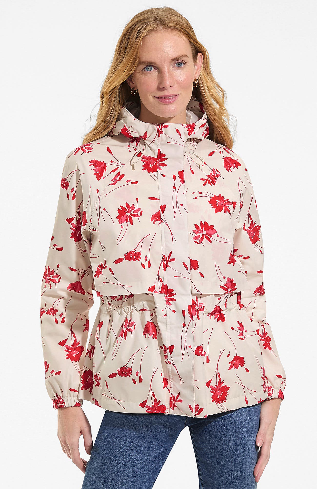 Ivory Latte Tossed Floral