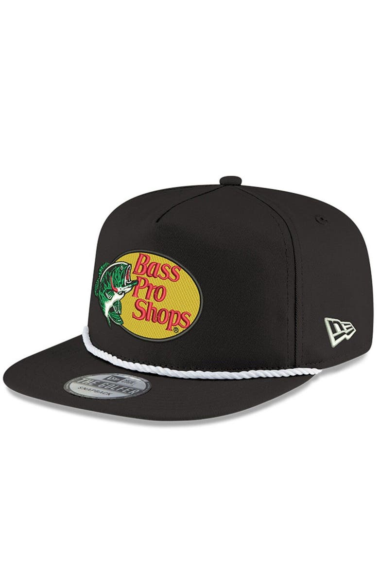 New Era Men's New Era Black Dale Earnhardt Jr. Bass Pro Shops Golfer Adjustable Hat, Alternate, color,