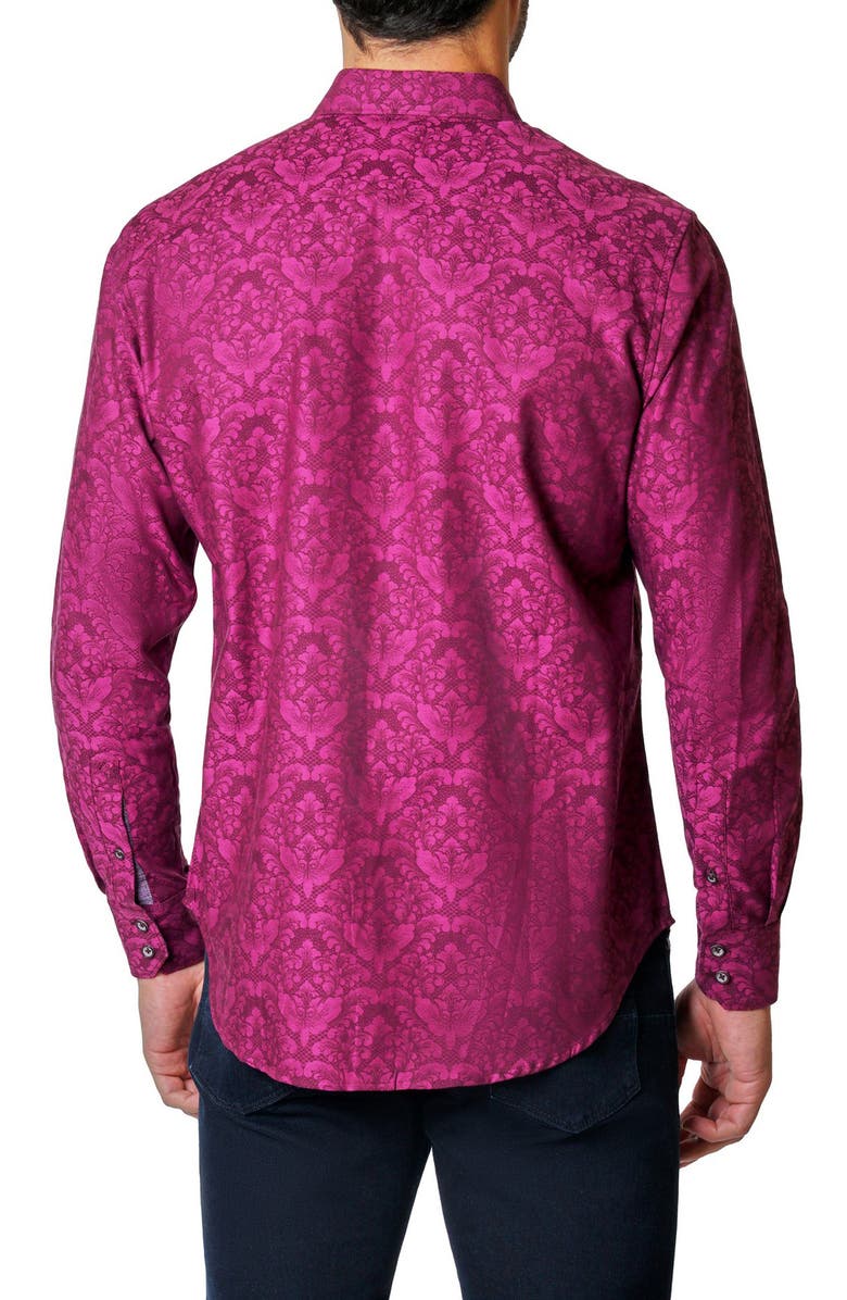 Robert Graham Bayview Abstract Print Cotton Button-Up Shirt, Alternate, color, 