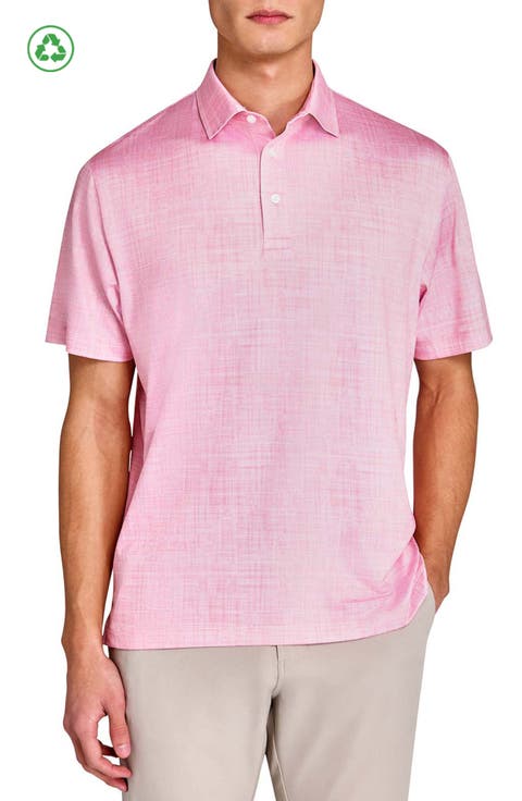 Regular Fit Chambray Recycled Performance Golf Polo