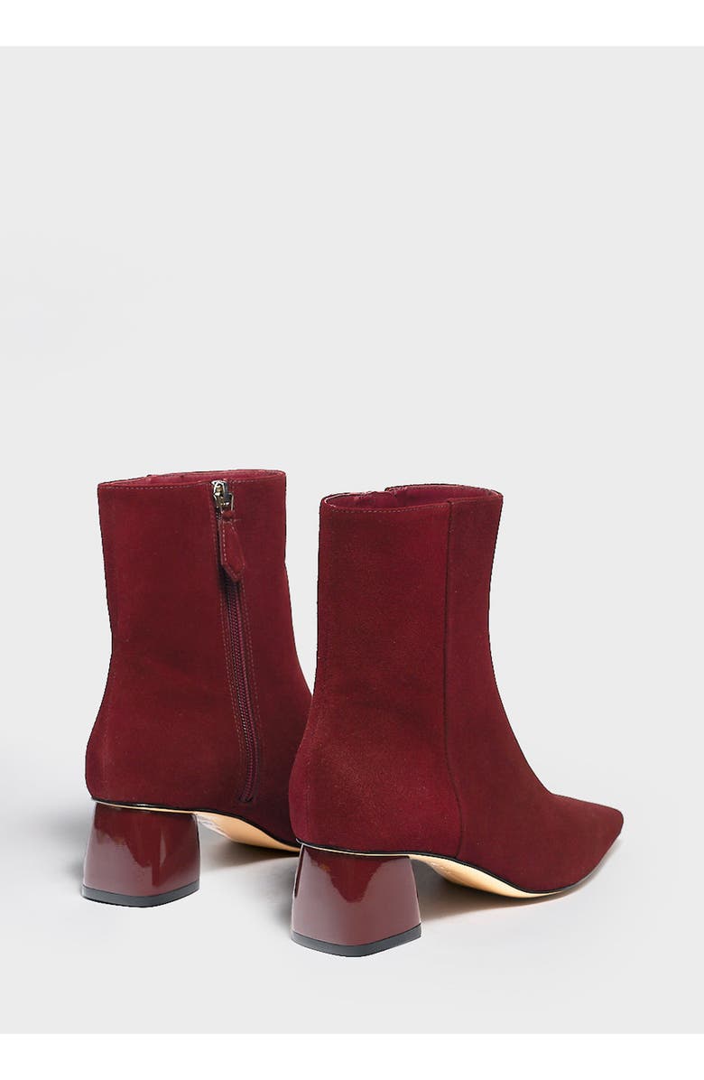 MARION PARKE Evelyn Bootie Suede, Alternate, color, Merlot