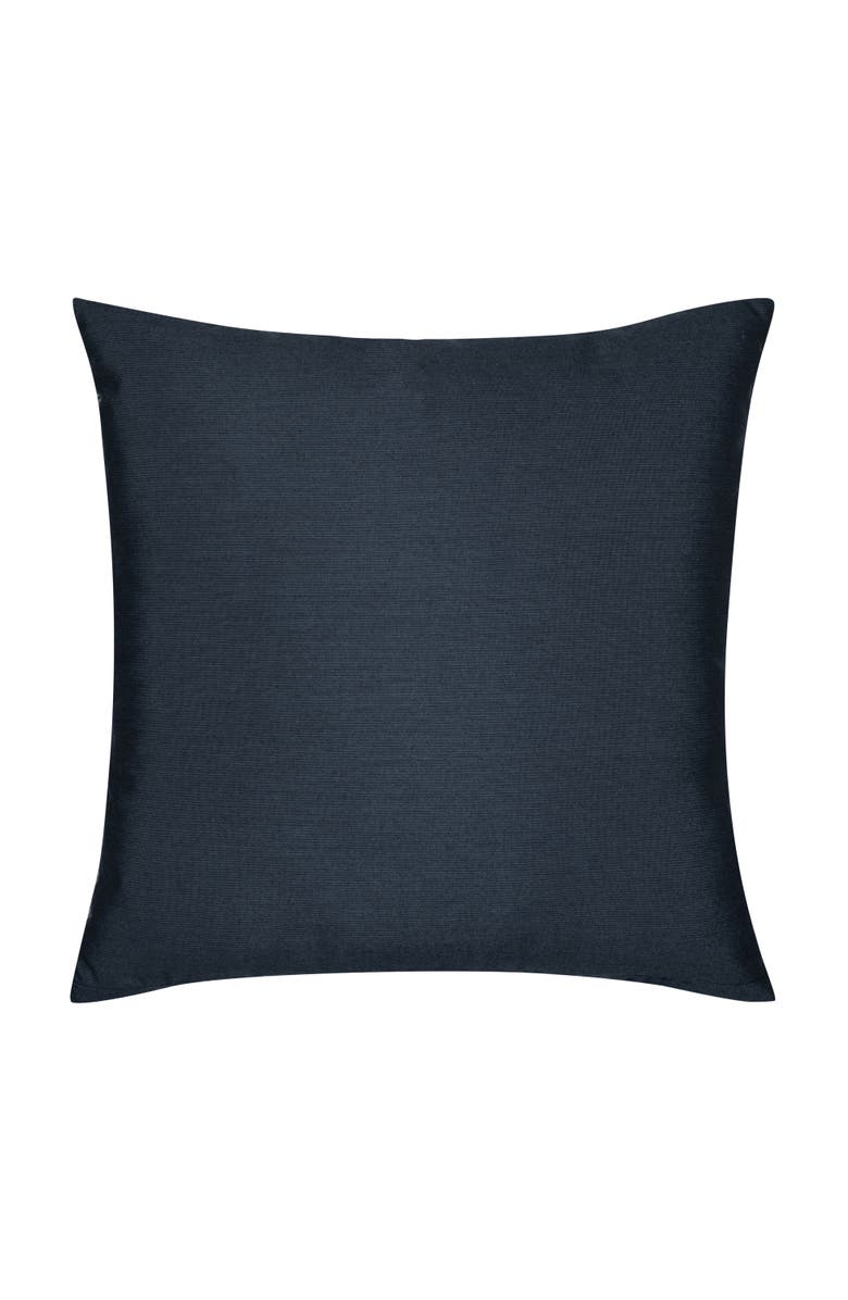 Elaine Smith Rope Hand Knotted Macrame Indoor & Outdoor Woven Accent Pillow, Alternate, color, Indigo