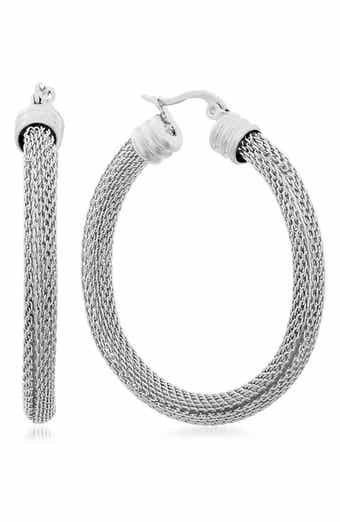 Mesh Hoop Earrings