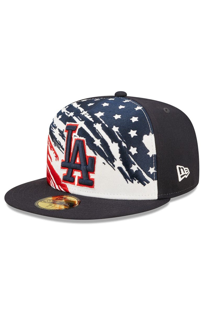 New Era Men's New Era Navy Los Angeles Dodgers 2022 4th of July On-Field 59FIFTY Fitted Hat, Main, color, Navy